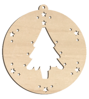 Decorazioni in legno – Natural Bio Christmas Ball - Kit 2.