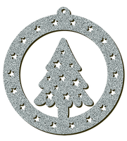 Decorazioni in legno – Glitter Christmas Ball - Abete 2.