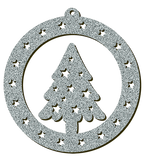 Decorazioni in legno – Glitter Christmas Ball - Abete 2.