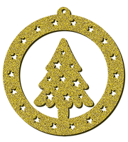Decorazioni in legno – Glitter Christmas Ball - Abete 2.