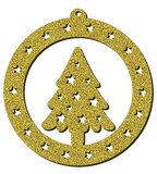 Decorazioni in legno – Glitter Christmas Ball - Abete 2.