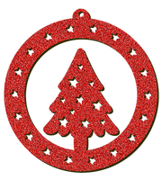 Decorazioni in legno – Glitter Christmas Ball - Abete 2.