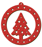 Decorazioni in legno – Glitter Christmas Ball - Abete 2.