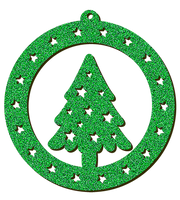 Decorazioni in legno – Glitter Christmas Ball - Abete 2.