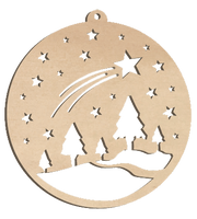 Decorazioni in legno – Natural Bio Christmas Ball - Kit 1.