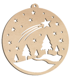 Decorazioni in legno – Natural Bio Christmas Ball - Kit 1.