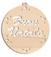 Decorazioni in legno – Natural Bio Christmas Ball - Kit 3.
