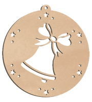 Decorazioni in legno – Natural Bio Christmas Ball - Campana.