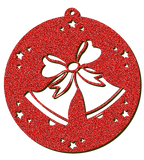 Decorazioni in legno – Glitter Christmas Ball - Campane.