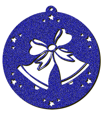 Decorazioni in legno – Glitter Christmas Ball - Campane.