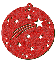 Decorazioni in legno – Glitter Christmas Ball - Cometa.