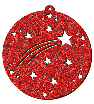 Decorazioni in legno – Glitter Christmas Ball - Cometa.