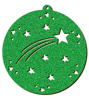 Decorazioni in legno – Glitter Christmas Ball - Cometa.