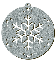 Decorazioni in legno – Glitter Christmas Ball - Cristallo.