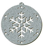 Decorazioni in legno – Glitter Christmas Ball - Cristallo.