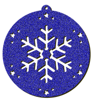 Decorazioni in legno – Glitter Christmas Ball - Cristallo.
