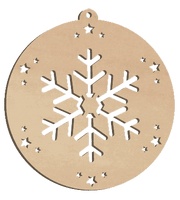 Decorazioni in legno – Natural Bio Christmas Ball - Cristallo.