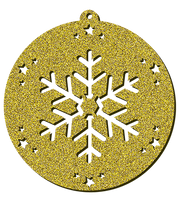 Decorazioni in legno – Glitter Christmas Ball - Cristallo.