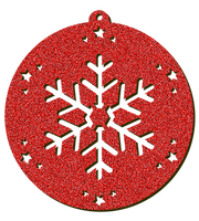 Decorazioni in legno – Glitter Christmas Ball - Cristallo.