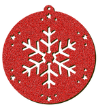 Decorazioni in legno – Glitter Christmas Ball - Cristallo.