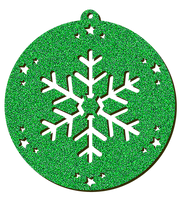Decorazioni in legno – Glitter Christmas Ball - Cristallo.