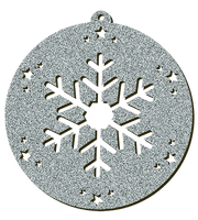 Decorazioni in legno – Glitter Christmas Ball - Cristallo 2.