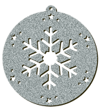Decorazioni in legno – Glitter Christmas Ball - Cristallo 2.