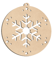 Decorazioni in legno – Natural Bio Christmas Ball - Cristallo 2.