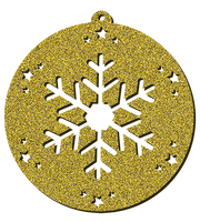 Decorazioni in legno – Glitter Christmas Ball - Cristallo 2.