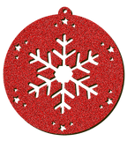 Decorazioni in legno – Glitter Christmas Ball - Cristallo 2.