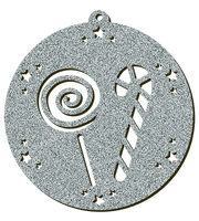 Decorazioni in legno – Glitter Christmas Ball - Lollipop.