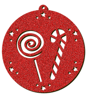 Decorazioni in legno – Glitter Christmas Ball - Lollipop.