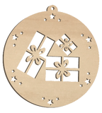 Decorazioni in legno – Natural Bio Christmas Ball - Kit 1.