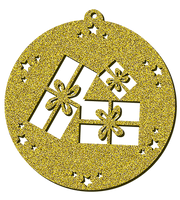 Decorazioni in legno – Glitter Christmas Ball - Doni.